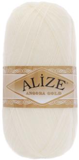 Пряжа для вязания Alize "Angora Gold", цвет: молочный (62), 550 м, 100 г, 5 шт