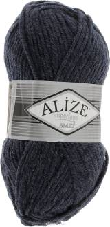 Пряжа для вязания Alize "Superlana Maxi", цвет: темно-синий (591), 100 м, 100 г, 5 шт