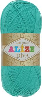 Пряжа для вязания Alize "Diva", цвет: изумруд (610), 350 м, 100 г, 5 шт