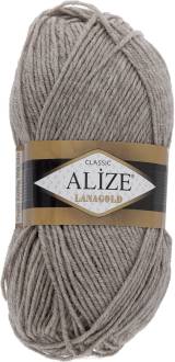 Пряжа для вязания Alize "Lanagold", цвет: пепельно-коричневый (207), 240 м, 100 г, 5 шт