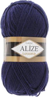 Пряжа для вязания Alize "Lanagold", цвет: темно-синий (590), 240 м, 100 г, 5 шт
