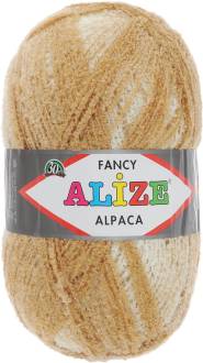 Пряжа для вязания Alize "Rainbow Alpaca Fancy", цвет: бежевый, светло-коричневый (1069), 875 м, 350 г