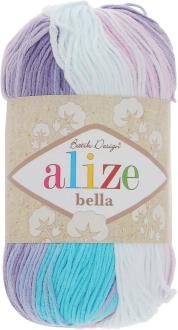Пряжа для вязания Alize "Bella Batik", цвет: белый, голубой, розовый (3677), 180 м, 50 г, 5 шт
