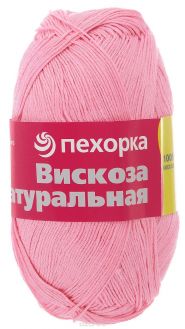Пряжа для вязания Пехорка "Вискоза натуральная", цвет: камелия (125), 400 м, 100 г, 5 шт