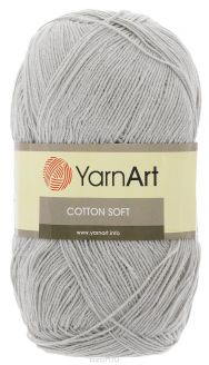 Пряжа для вязания YarnArt "Cotton Soft", цвет: серый (49), 600 м, 100 г, 5 шт
