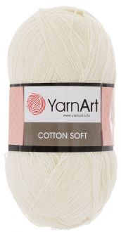 Пряжа для вязания YarnArt "Cotton Soft", цвет: молочный (03), 600 м, 100 г, 5 шт