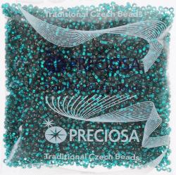 Бисер "Preciosa", с серебристым центром, цвет: зеленый (42), размер 10/0, 50 г