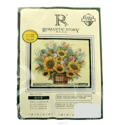 Набор для вышивания крестом Romantic Story "Букет подсолнухов", 57 x 49 см