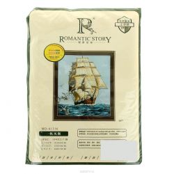 Набор для вышивания крестом Romantic Story "Фрегат", 53 x 59 см
