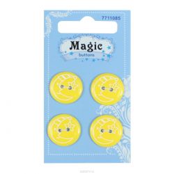 Пуговицы декоративные Magic Buttons "Месяц", 4 шт