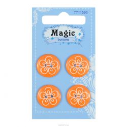 Пуговицы декоративные Magic Buttons "Цветок", 4 шт