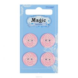 Пуговицы декоративные Magic Buttons "Букет", 4 шт