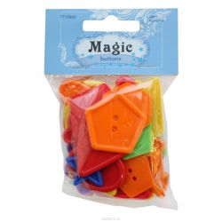 Пуговицы декоративные Magic Buttons "Фигуры. Ассорти", 30 г