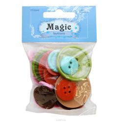 Пуговицы декоративные Magic Buttons "Круг. Ассорти", 30 г