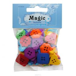 Пуговицы декоративные Magic Buttons "Геометрия. Радуга", 30 г