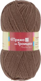 Пряжа для вязания "Чистая шерсть", цвет: молочный шоколад (1251), 250 м, 100 г, 10 шт