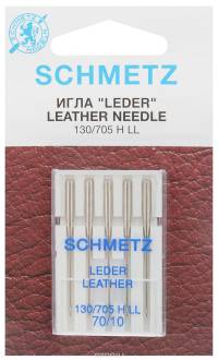 Набор игл для кожи Schmetz "Leder", №70, 5 шт