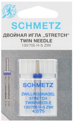 Игла для зигзаг-машин Schmetz "Stretch", двойная, №4,0/75