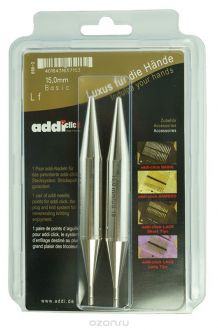 Дополнительные спицы Addi Click, №15, никелированная латунь