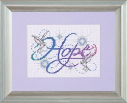 Набор для вышивания крестом Design Works "Надейся", 13 х 18 см