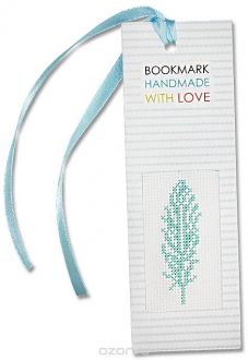 Набор для изготовления закладки с вышитым элементом Luca-S "Handmade With Love", 5,5 х 15 см