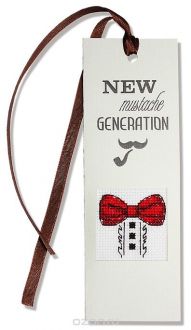 Набор для изготовления закладки с вышитым элементом Luca-S "New Mustache G...r", 5,5 х 15 см