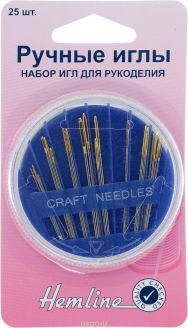 Набор игл "Hemline", для вышивания и рукоделия, 25 шт. 210.25