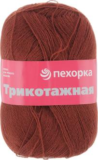 Пряжа для вязания Пехорка "Трикотажная", цвет: красное дерево (487), 780 м, 100 г, 5 шт