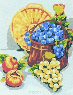 Канва с нанесенным рисунком "Collection D'Art", 25 х 30 см. KA53