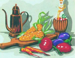 Канва с нанесенным рисунком "Collection D'Art", 25 х 30 см. KA59