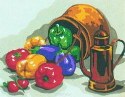 Канва с нанесенным рисунком "Collection D'Art", 25 х 30 см. KA60