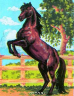 Канва с нанесенным рисунком "Collection D'Art", 20 х 25 см. 3083