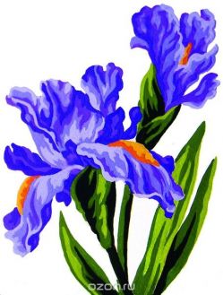 Канва с нанесенным рисунком "Collection D'Art", 20 х 25 см. 3286