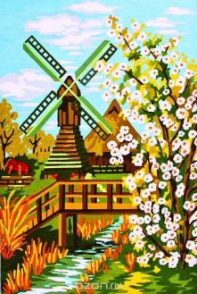 Канва с нанесенным рисунком "Collection D'Art", 30 х 40 см. 6137