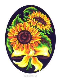 Канва с нанесенным рисунком "Collection D'Art", 25 х 30 см. 7022
