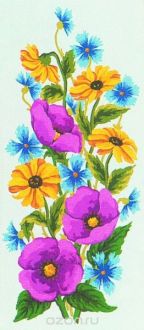 Канва с нанесенным рисунком "Collection D'Art", 30 х 60 см. 8016