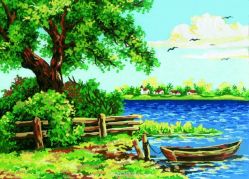 Канва с нанесенным рисунком "Collection D'Art", 30 х 40 см. 10196