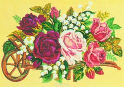 Канва с нанесенным рисунком "Collection D'Art", 22 х 30 см. 10223