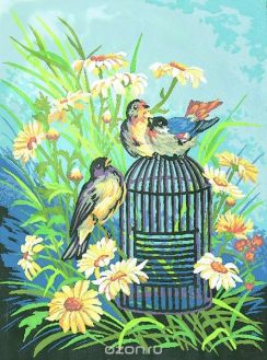 Канва с нанесенным рисунком "Collection D'Art", 40 х 50 см. 10324