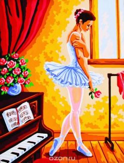 Канва с нанесенным рисунком "Collection D'Art", 40 х 50 см. 10369