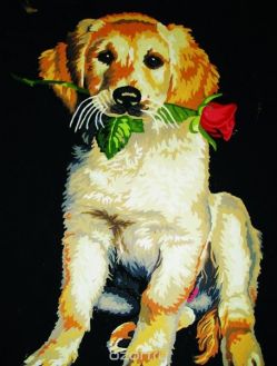 Канва с нанесенным рисунком "Collection D'Art", 40 х 50 см. 10404