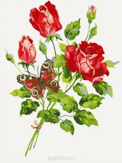 Канва с нанесенным рисунком "Collection D'Art", 30 х 40 см. 10468