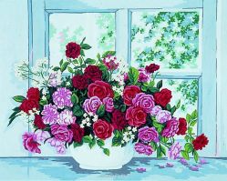 Канва с нанесенным рисунком "Collection D'Art", 50 х 40 см. 11399