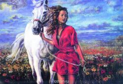 Канва с нанесенным рисунком "Collection D'Art", 50 х 40 см. 11486