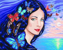 Канва с нанесенным рисунком "Collection D'Art", 50 х 60 см. 11590