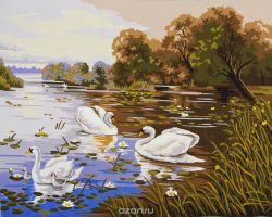 Канва с нанесенным рисунком "Collection D'Art", 50 х 40 см. 11591