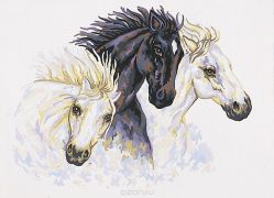 Канва с нанесенным рисунком "Collection D'Art", 50 х 60 см. 12961