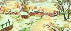 Канва с нанесенным рисунком "Collection D'Art", 50 х 110 см. 13971