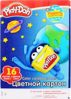 Play-Doh Цветной картон 16 листов