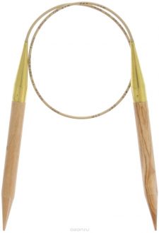 Спицы "Addi", из оливкового дерева, круговые, диаметр 10,0 мм, длина 60 см